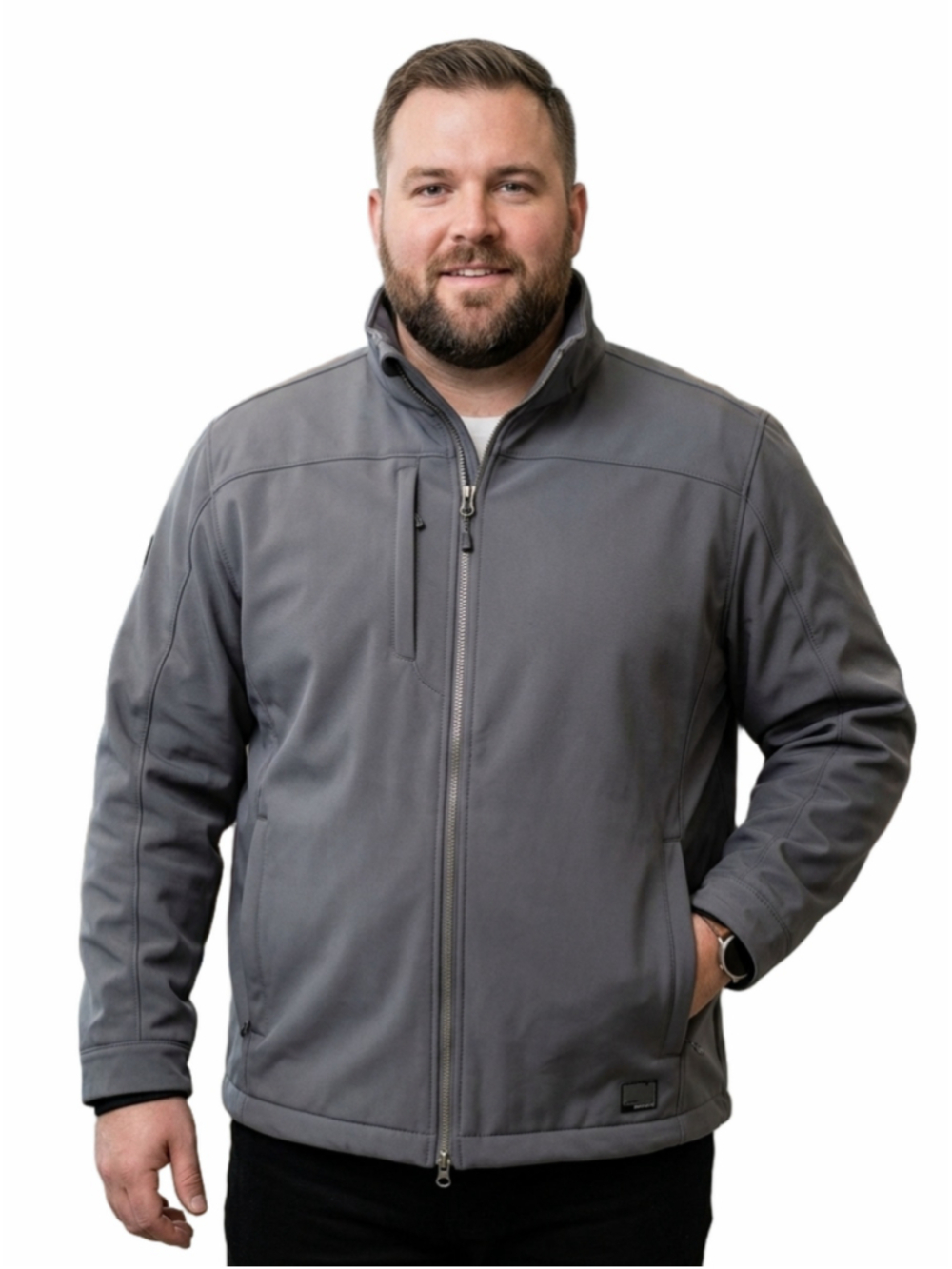 Men's Roots73 Performance Softshell Full Zip Jacket XL Grey